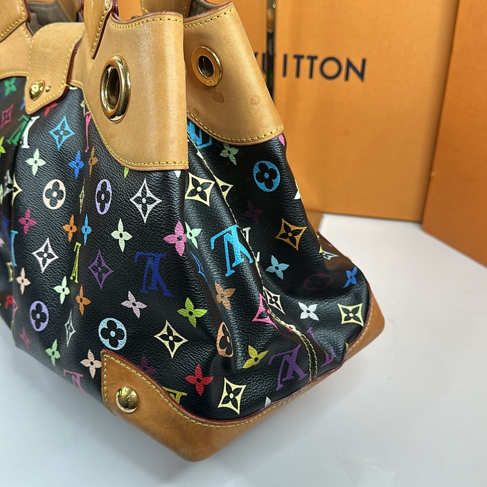 ❤️❤️Sold❤️❤️Louis Vuitton Limited Edition Black multicolor Ursula bag - Picture 4 of 17